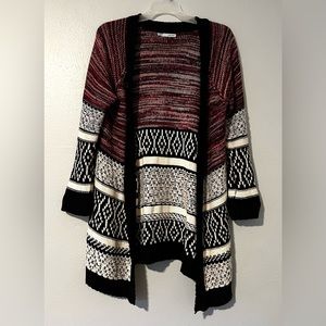 Women’s Maurice’s multi colored knit cotton poly cardigan Size XXL